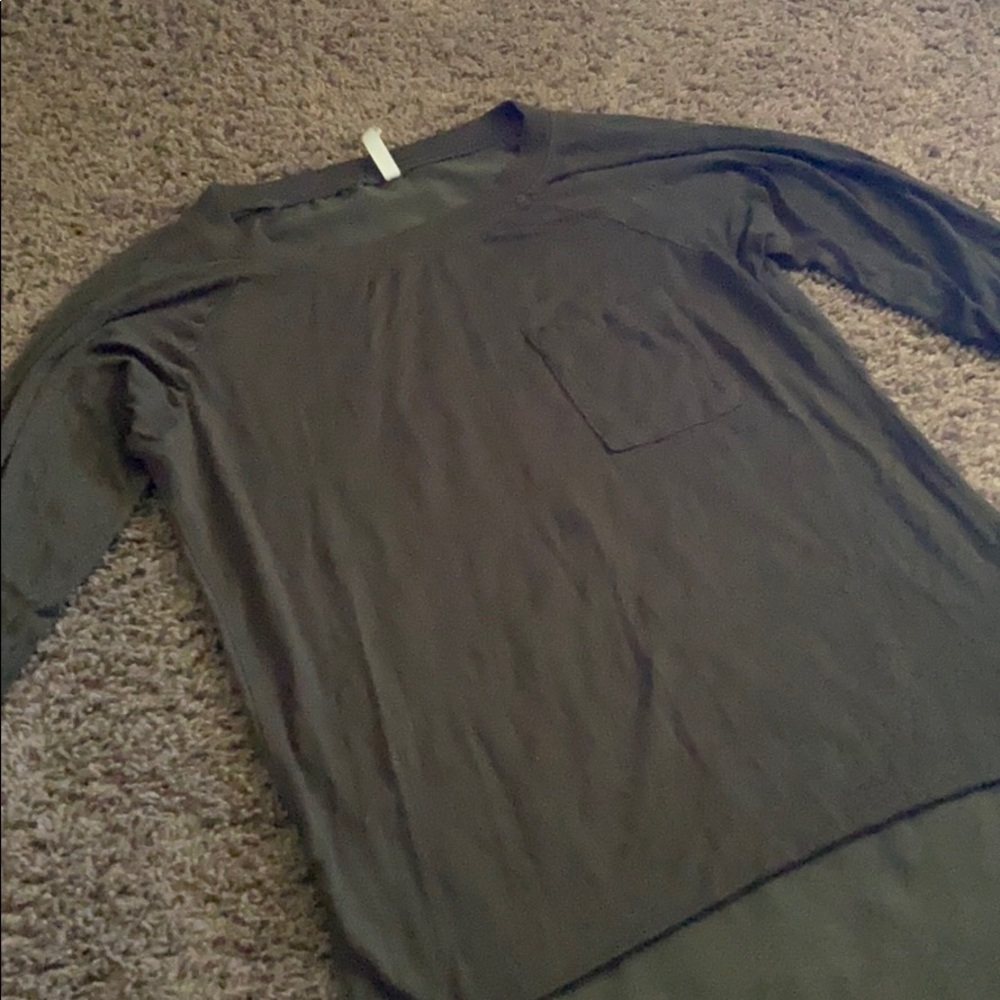 Olive green top